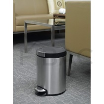 Artistic Step Bin 5 L - hõbe